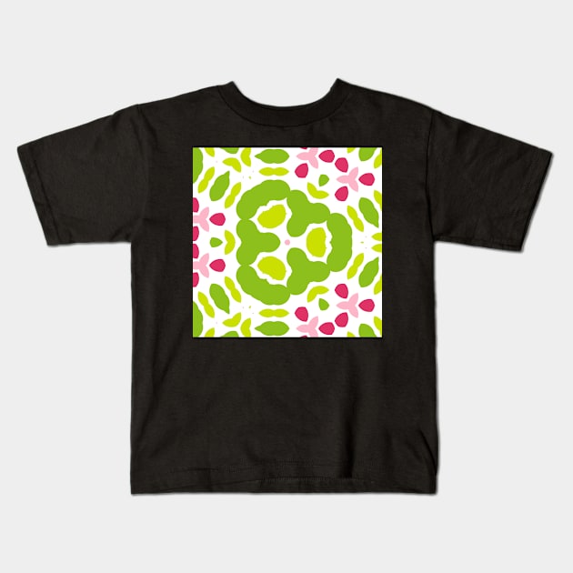 Kaleidoscope of Bright Cute Colors Dots Kids T-Shirt by Peaceful Space AS